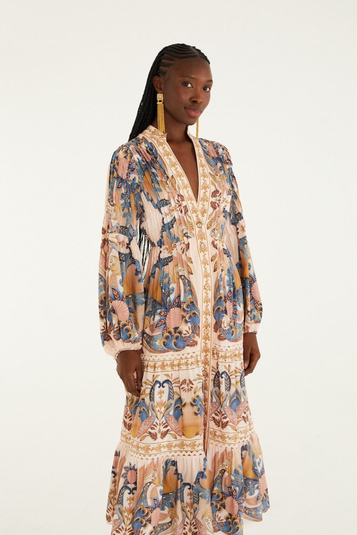 FARM RIO | BRAID SEA LONG DRESS