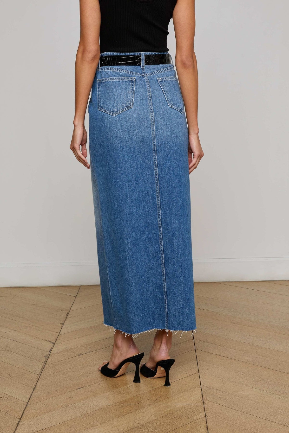 L'AGENCE | RYSA SLIT MAXI SKIRT- WOODROW