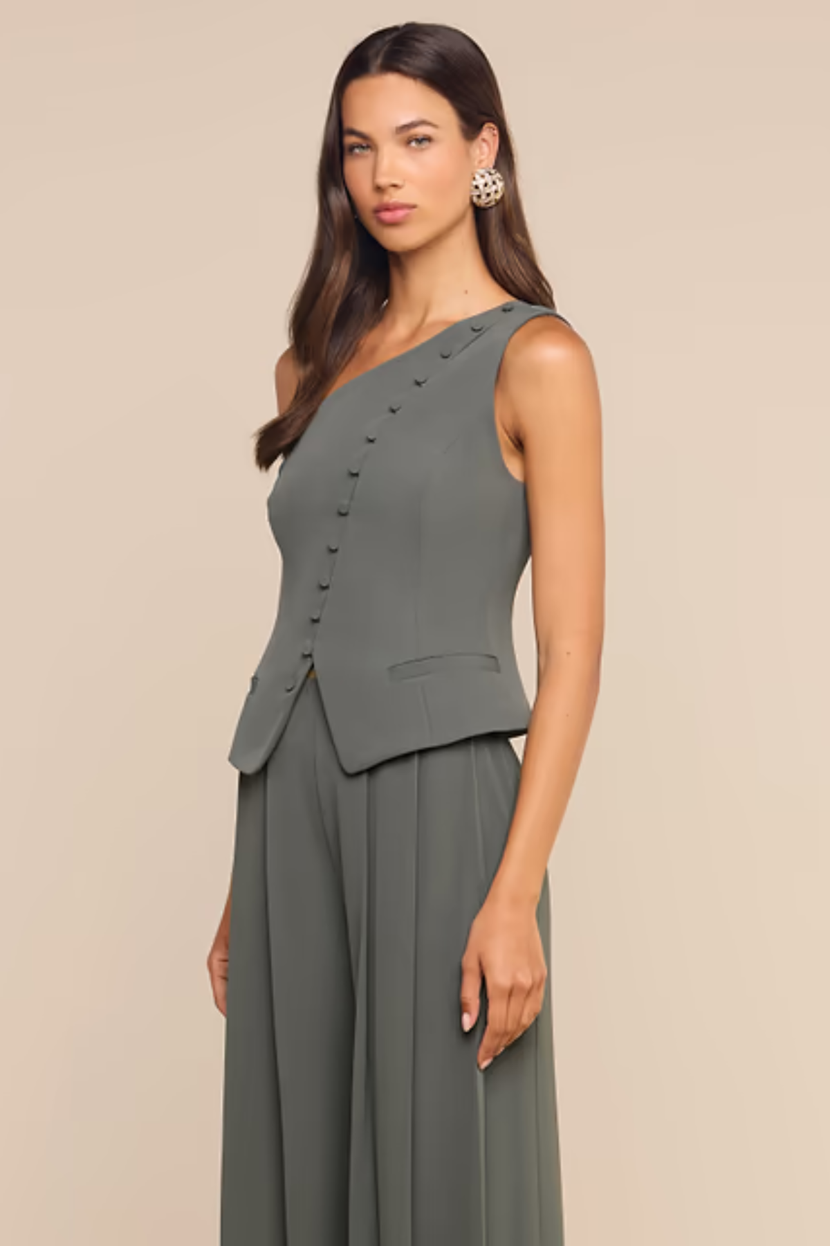 L'agence | Zinnia One Shoulder Vest