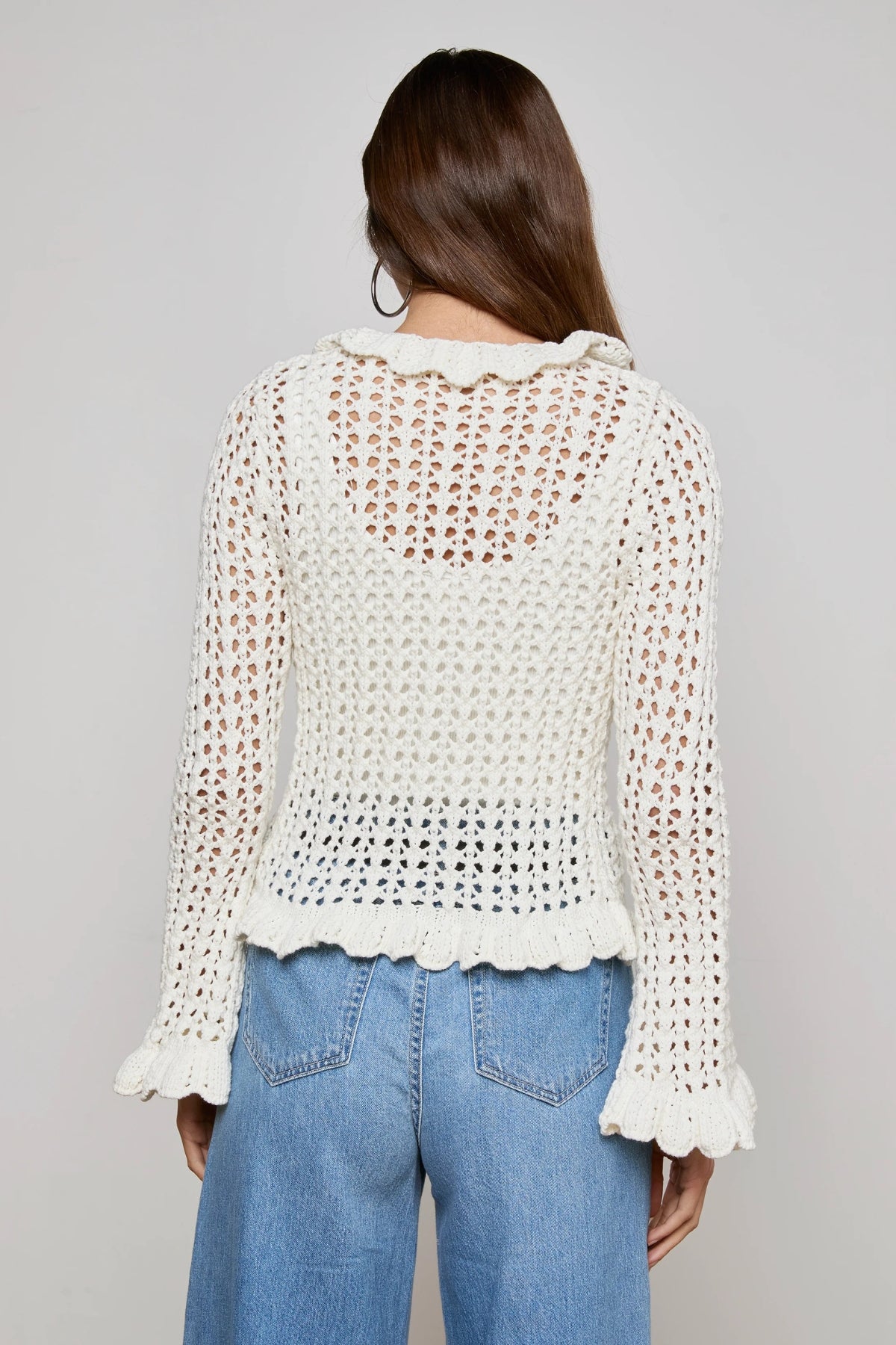 L'AGENCE | SOLARIS OPEN STITCH CARDI