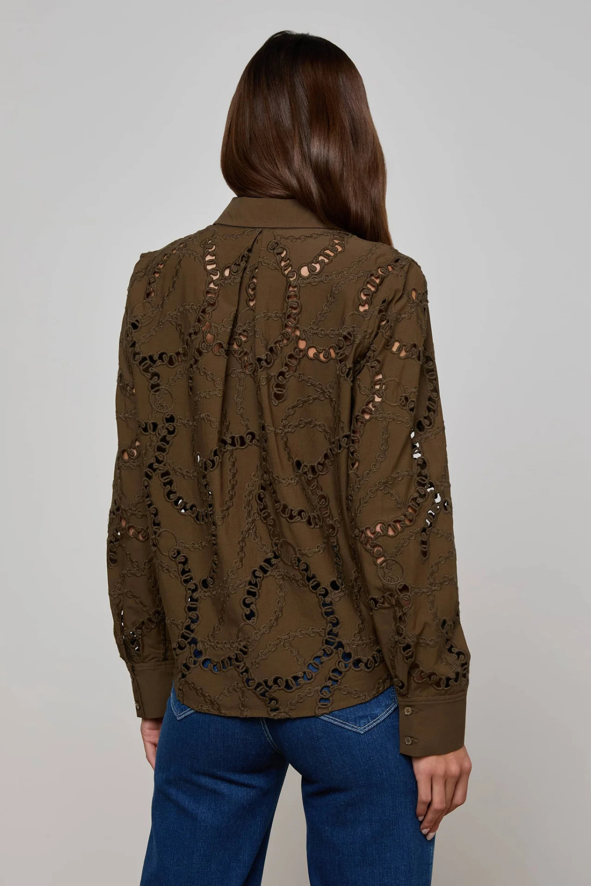 L’AGENCE | ELLERY EYELET BLOUSE