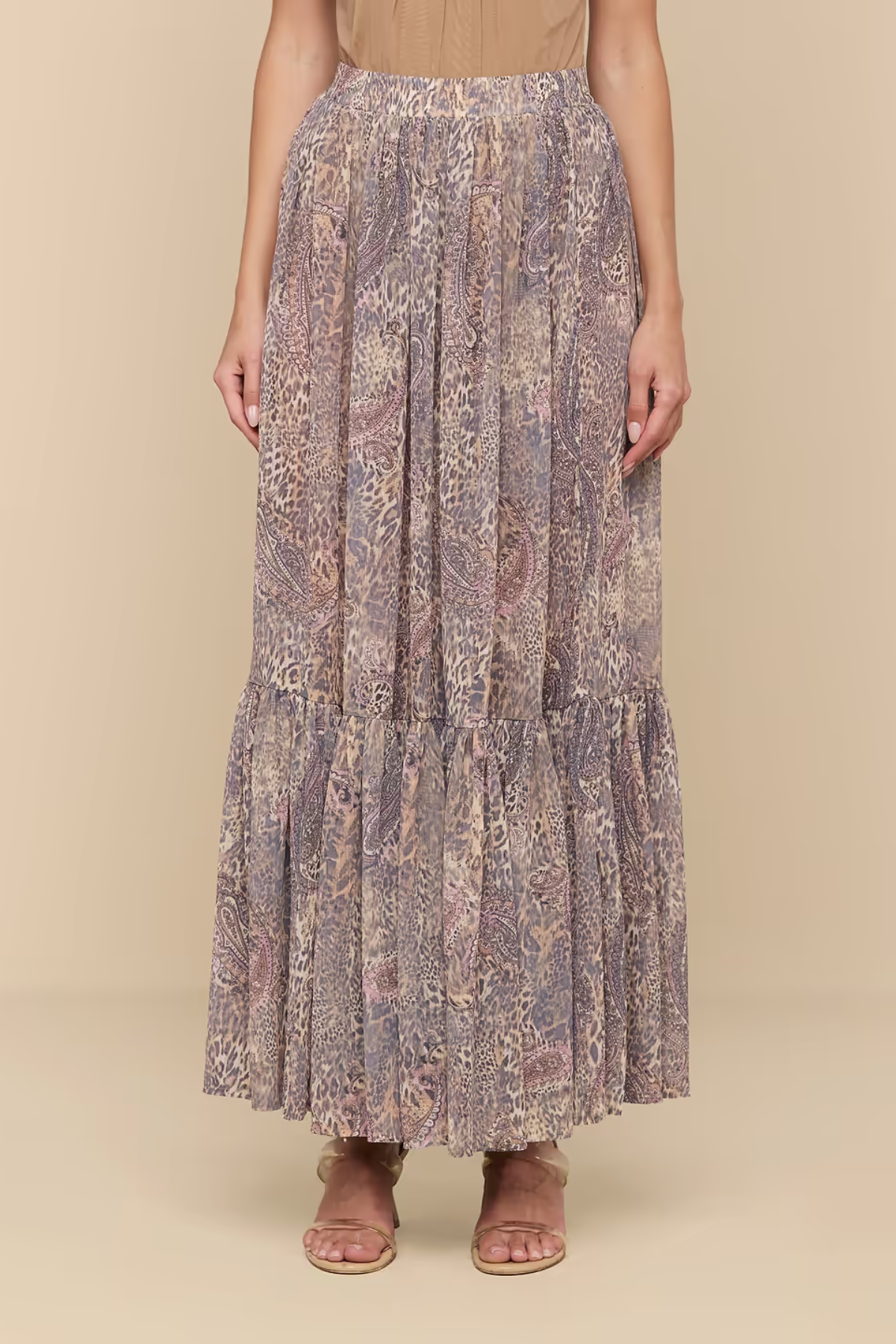 L'AGENCE | Ursie Smocked Maxi Skirt