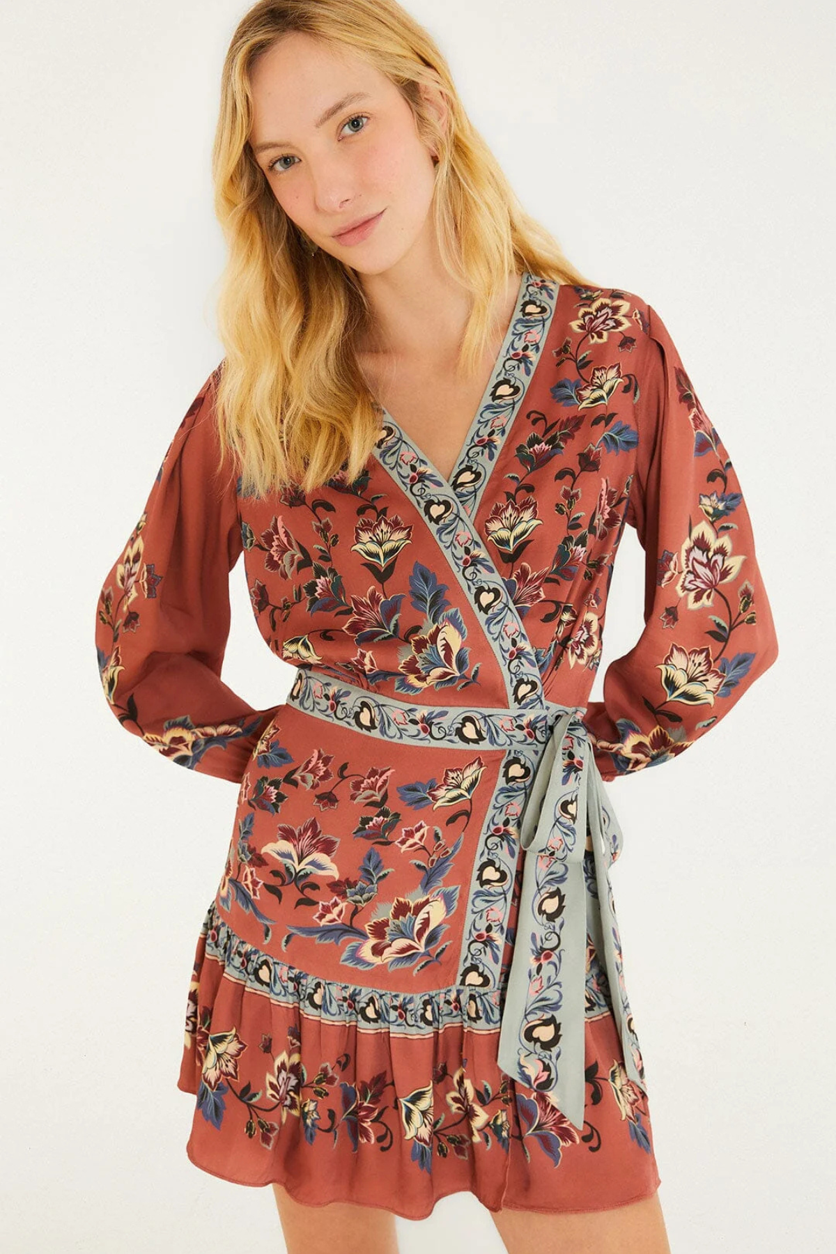 FARM RIO | Floral Blush Wrap Mini