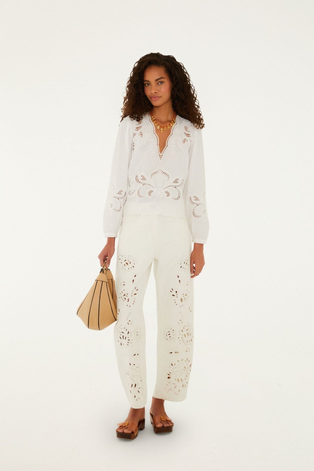 FARM RIO | Richilieu White Pants