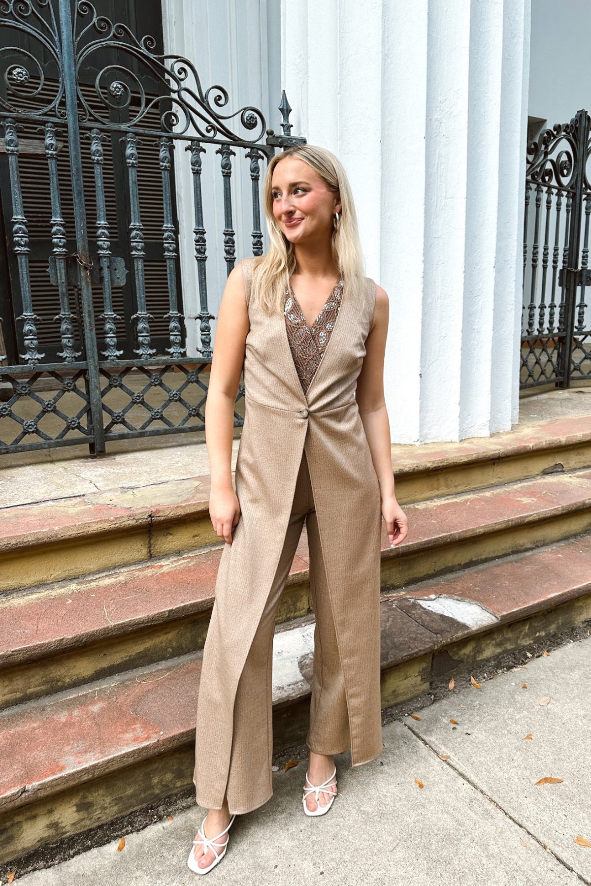 Giselle Sequin Layer Jumpsuit