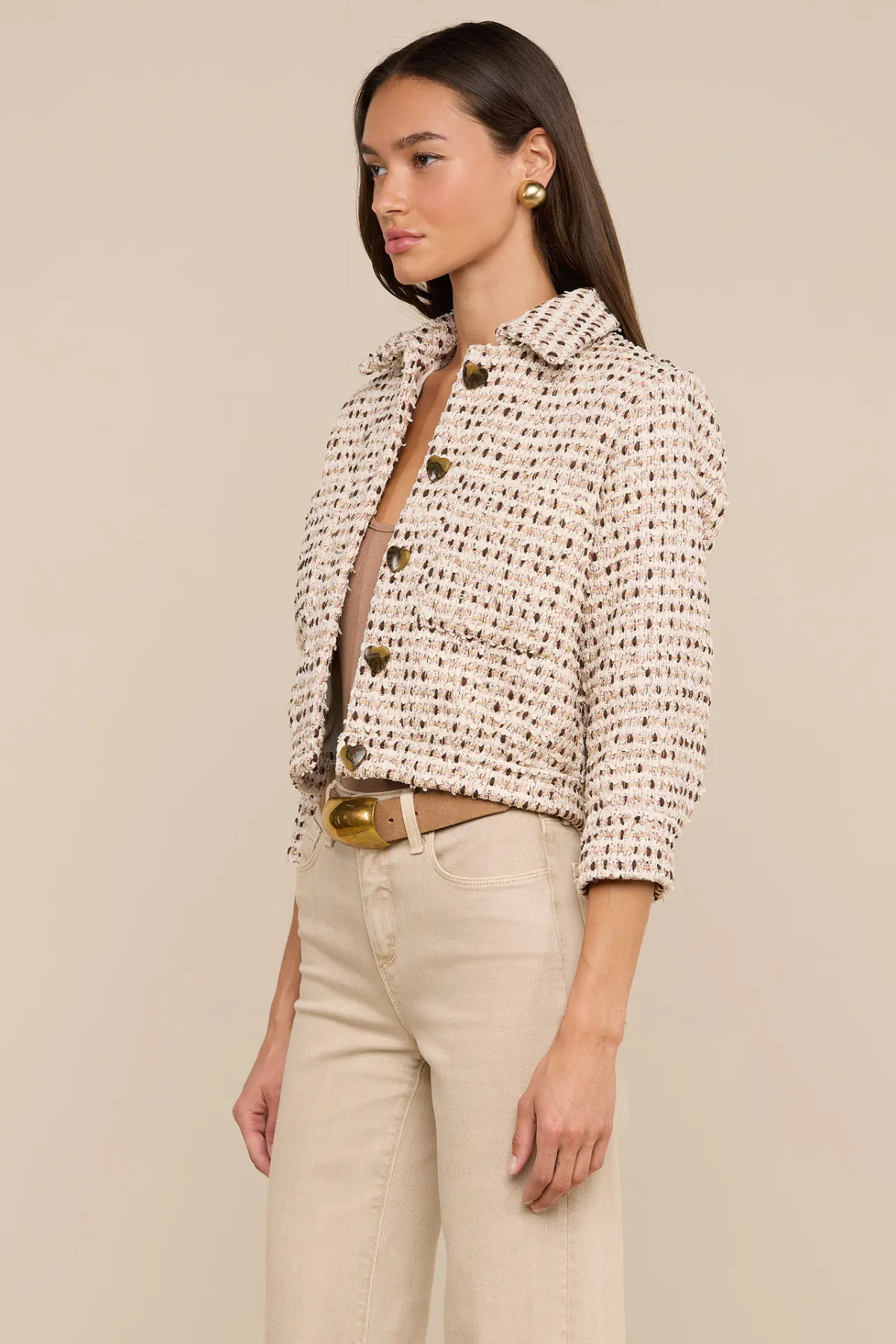 Jia Crop 3/4 Slv Jacket