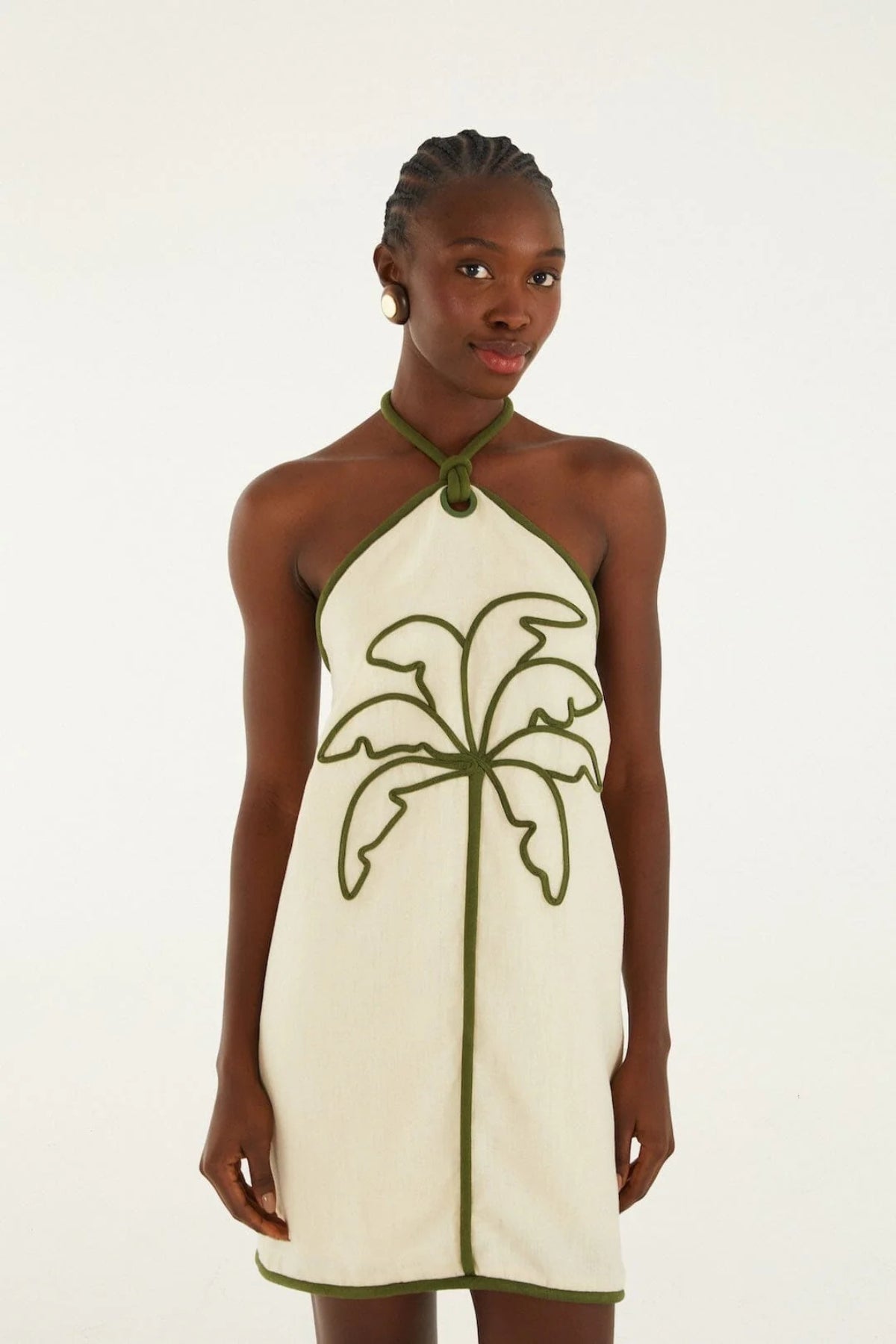 sand mini dress Sand Nature Square Neck Mini Dress