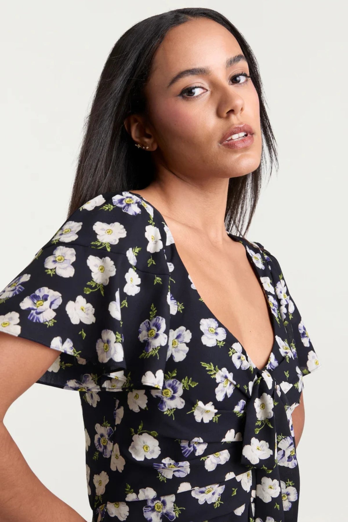 CINQ A SEPT | Mini Tossed Poppies Isha Dress