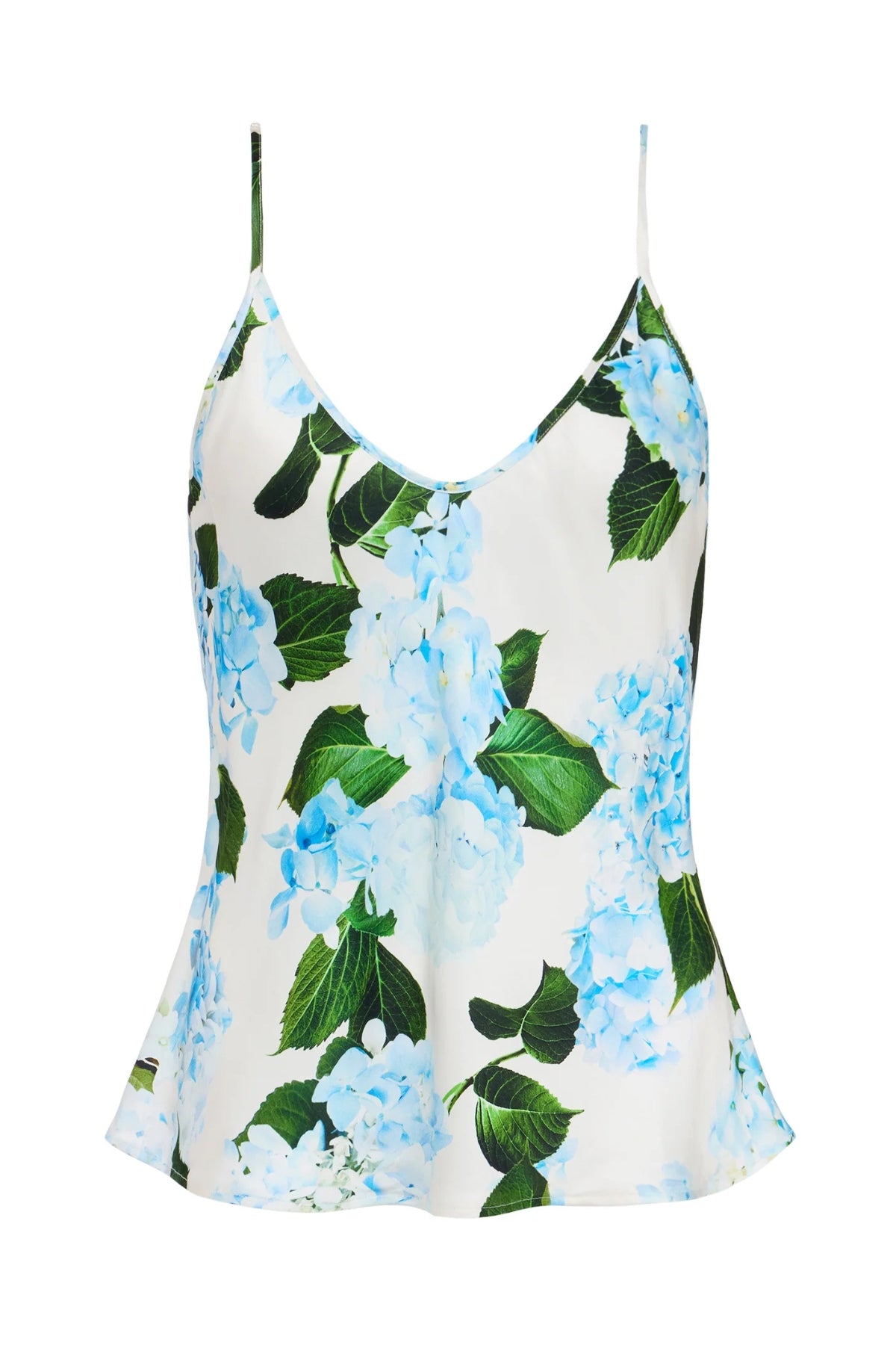L'AGENCE | LEXI SATIN CAMISOLE-BLUE HYDRANGEA