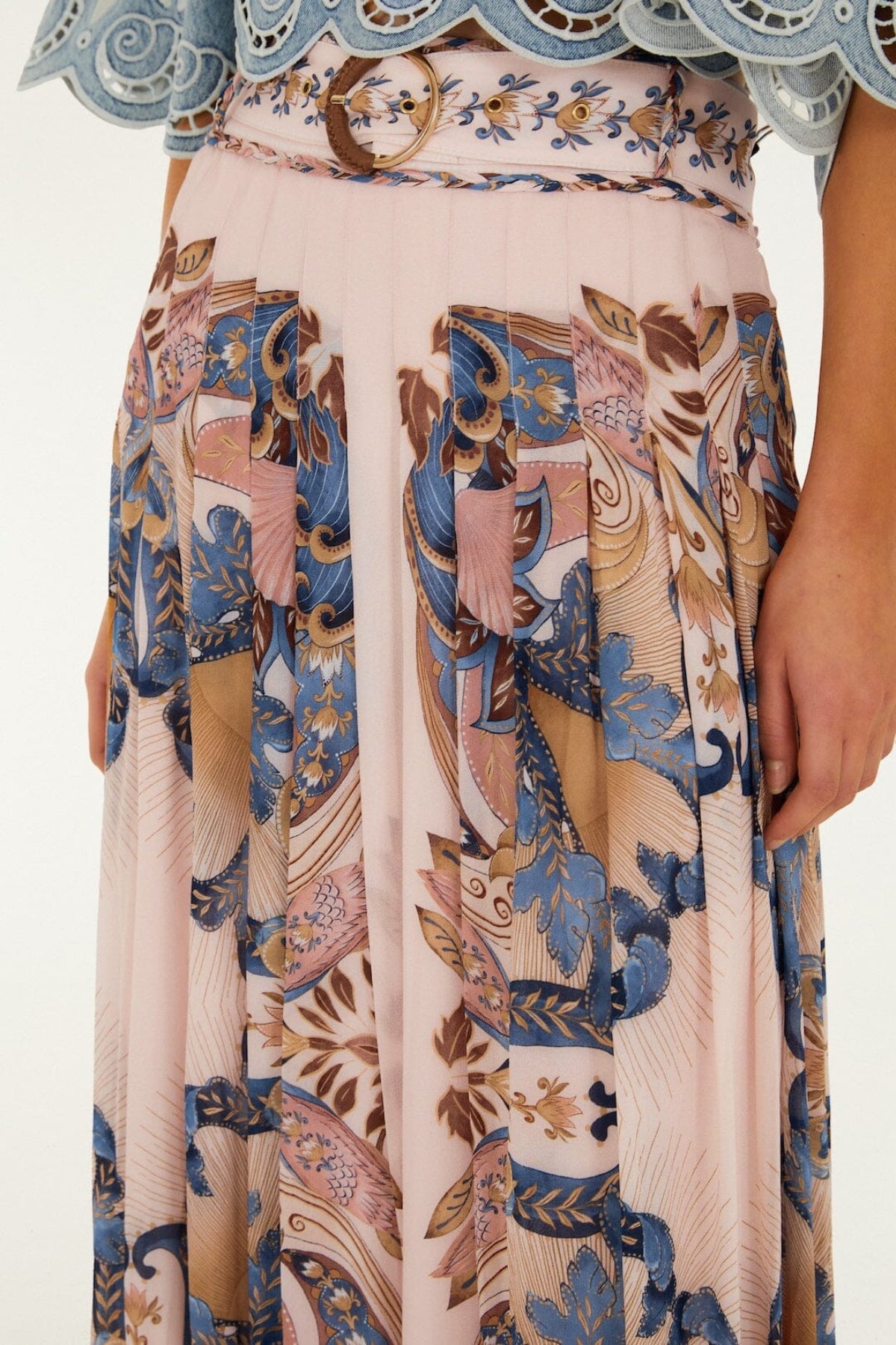 FARM RIO | SEA GARDEN PINK MAXI SKIRT