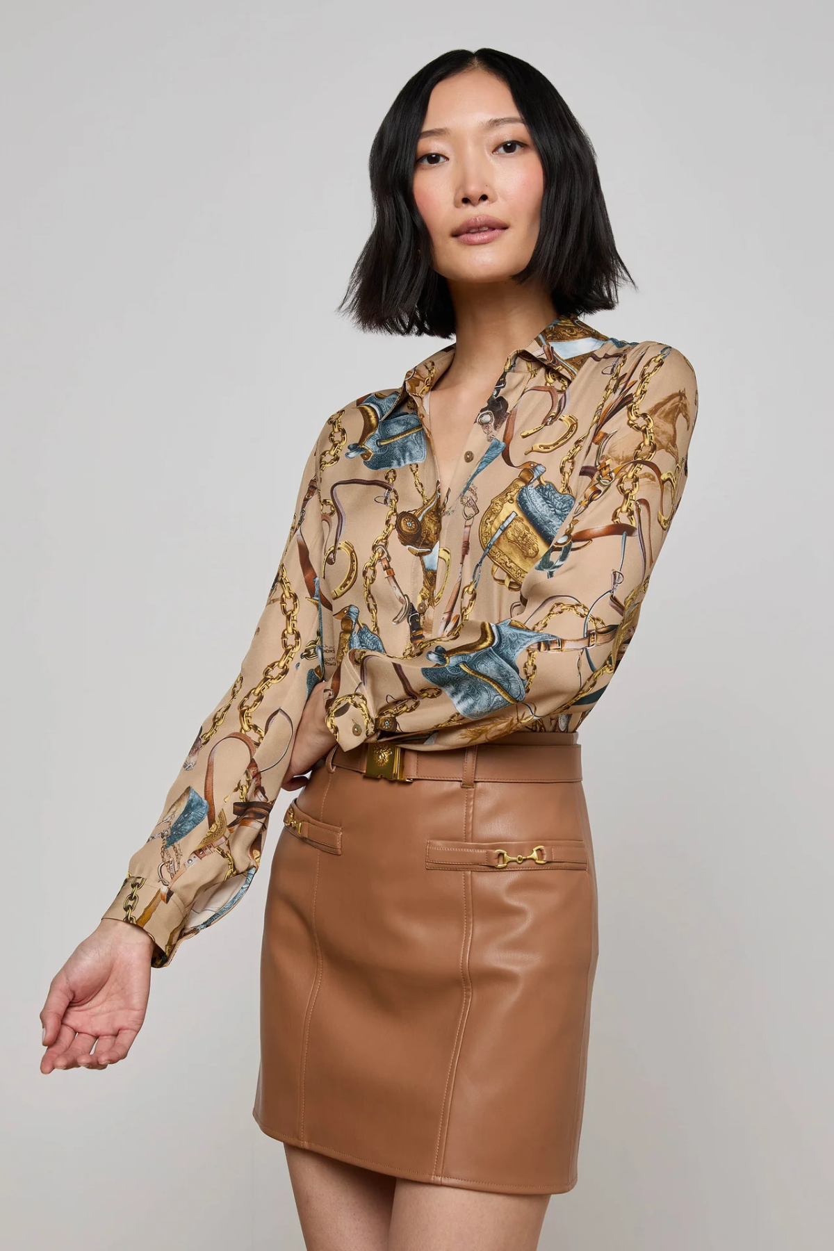 L’AGENCE | NINA BLOUSE- EQUESTRIAN