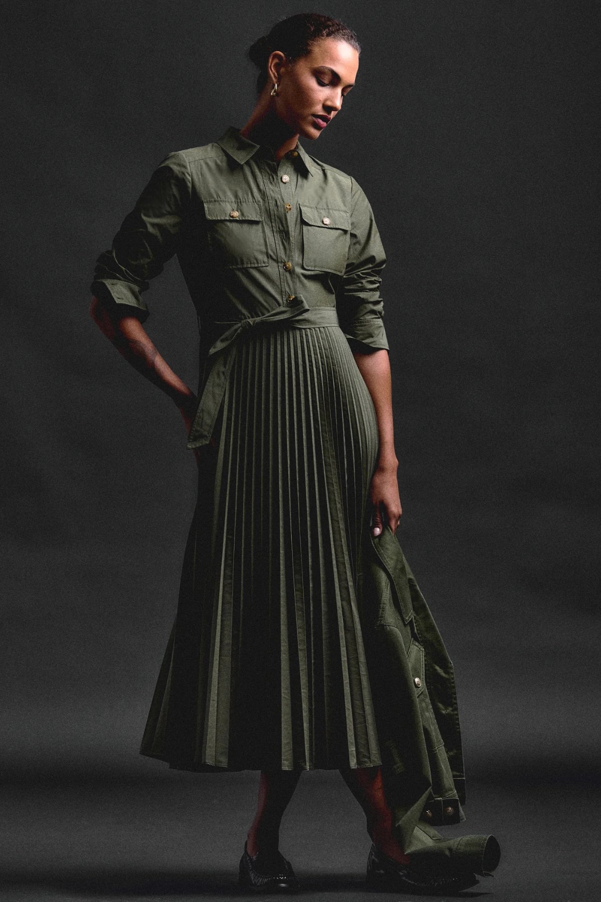 DEREK LAM | KENZA PLEATED SHIRT DRESS