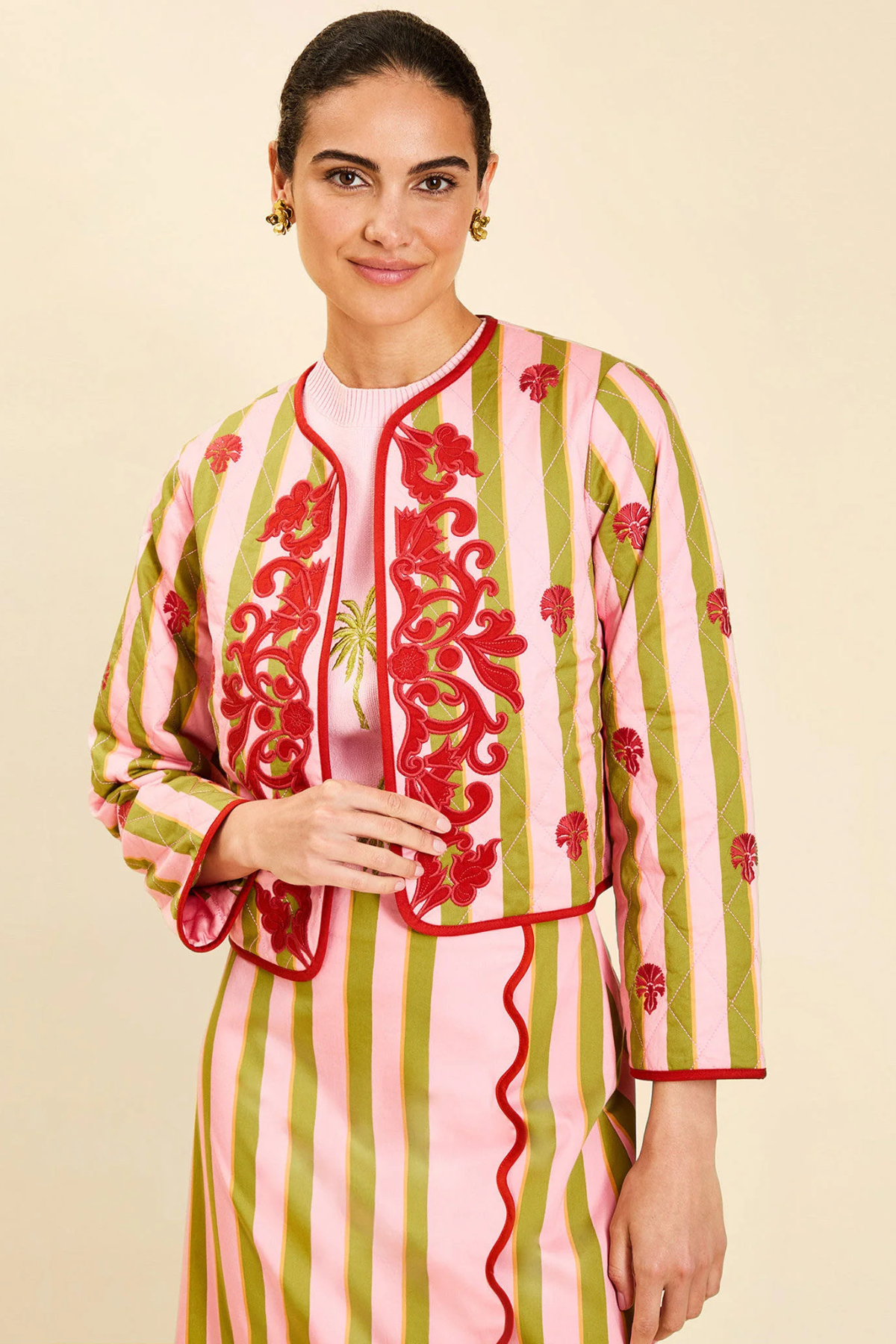 Mestiza | Este Convertible Jacket - Rose Provence