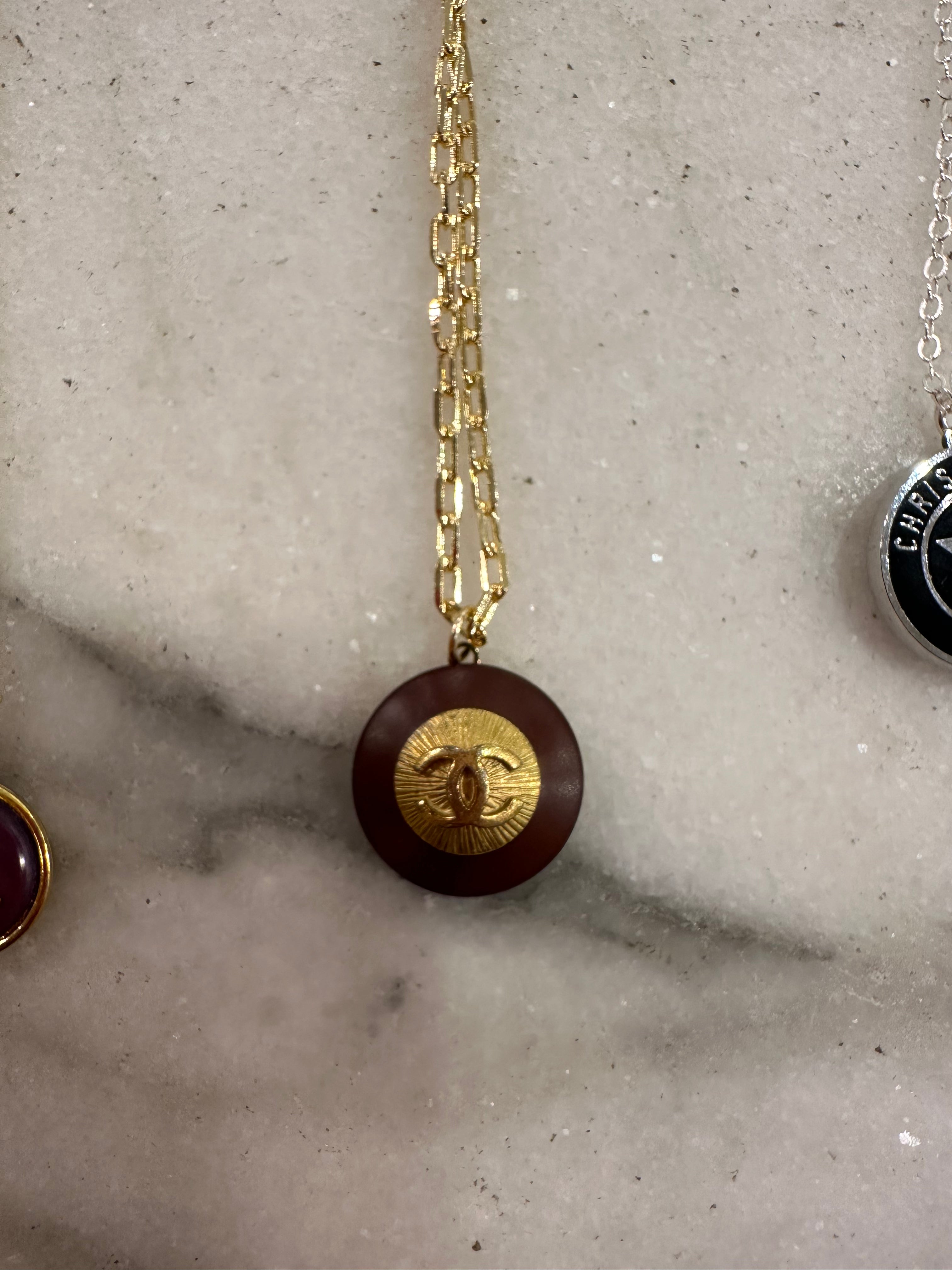 chocolate Brown Cc Gold chain