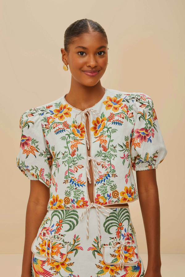 FARM RIO | DELICATE FOREST BLOUSE