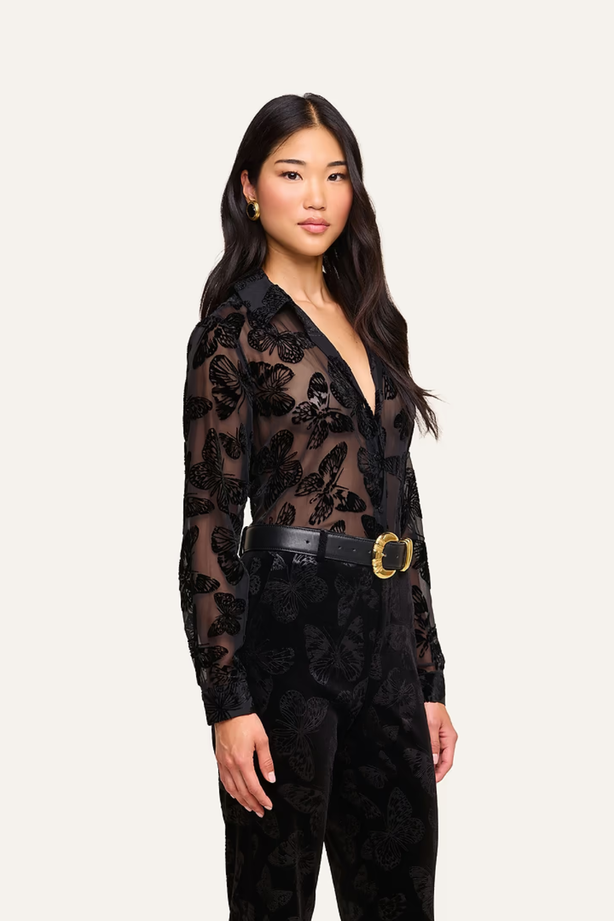 L'AGENCE | Laurent Btn Up Blouse