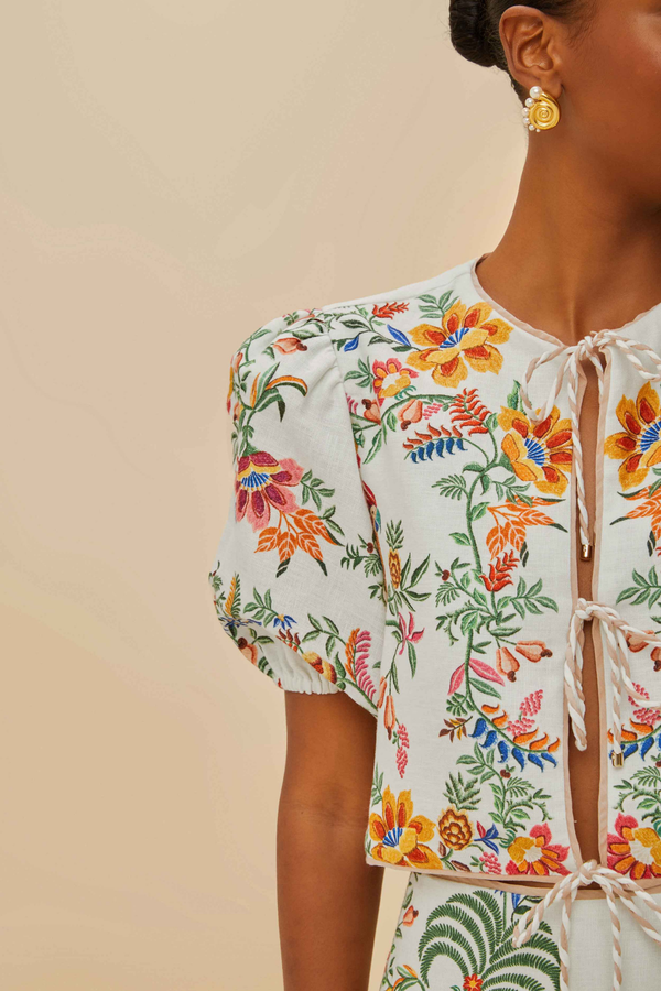 FARM RIO | DELICATE FOREST BLOUSE