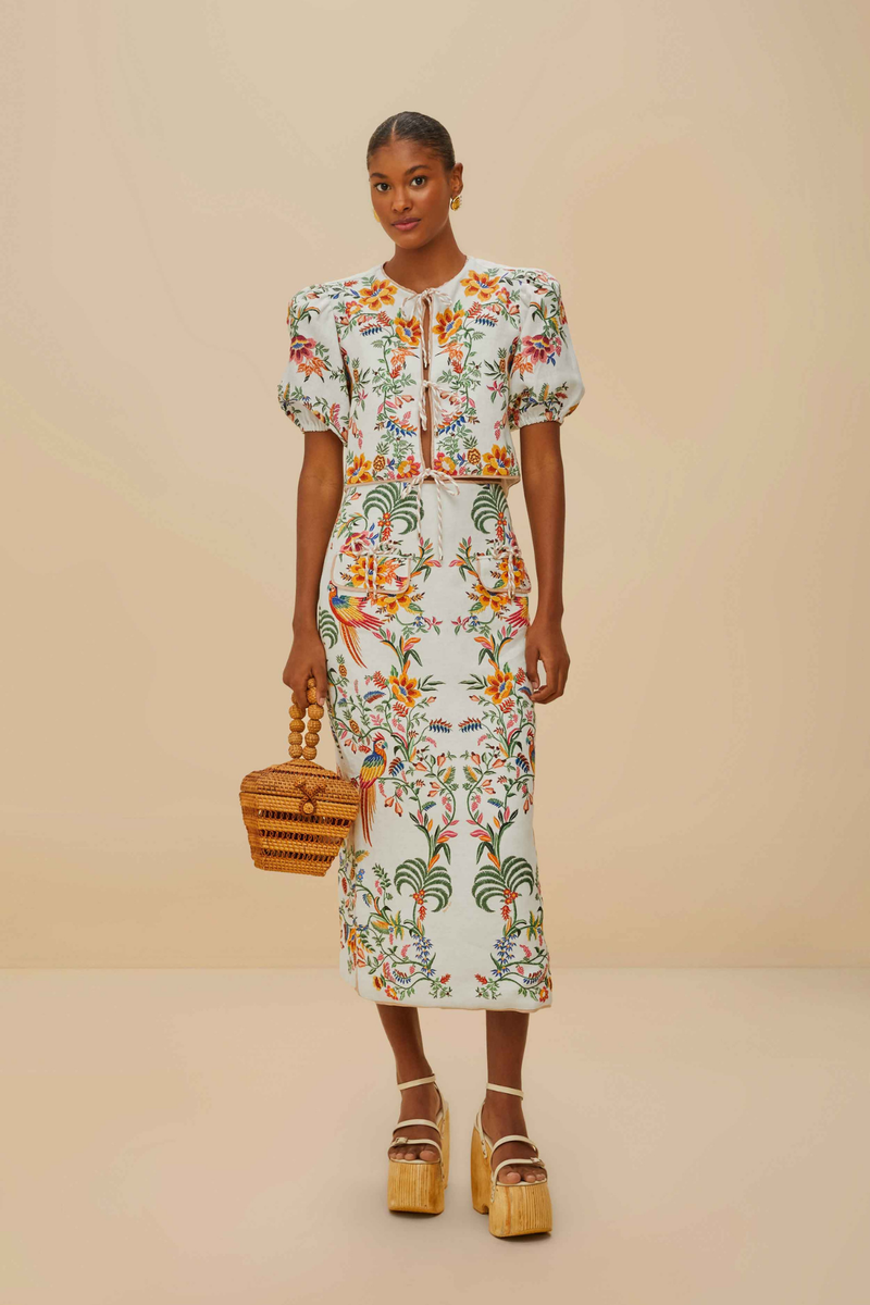 FARM RIO | DELICATE FOREST BLOUSE