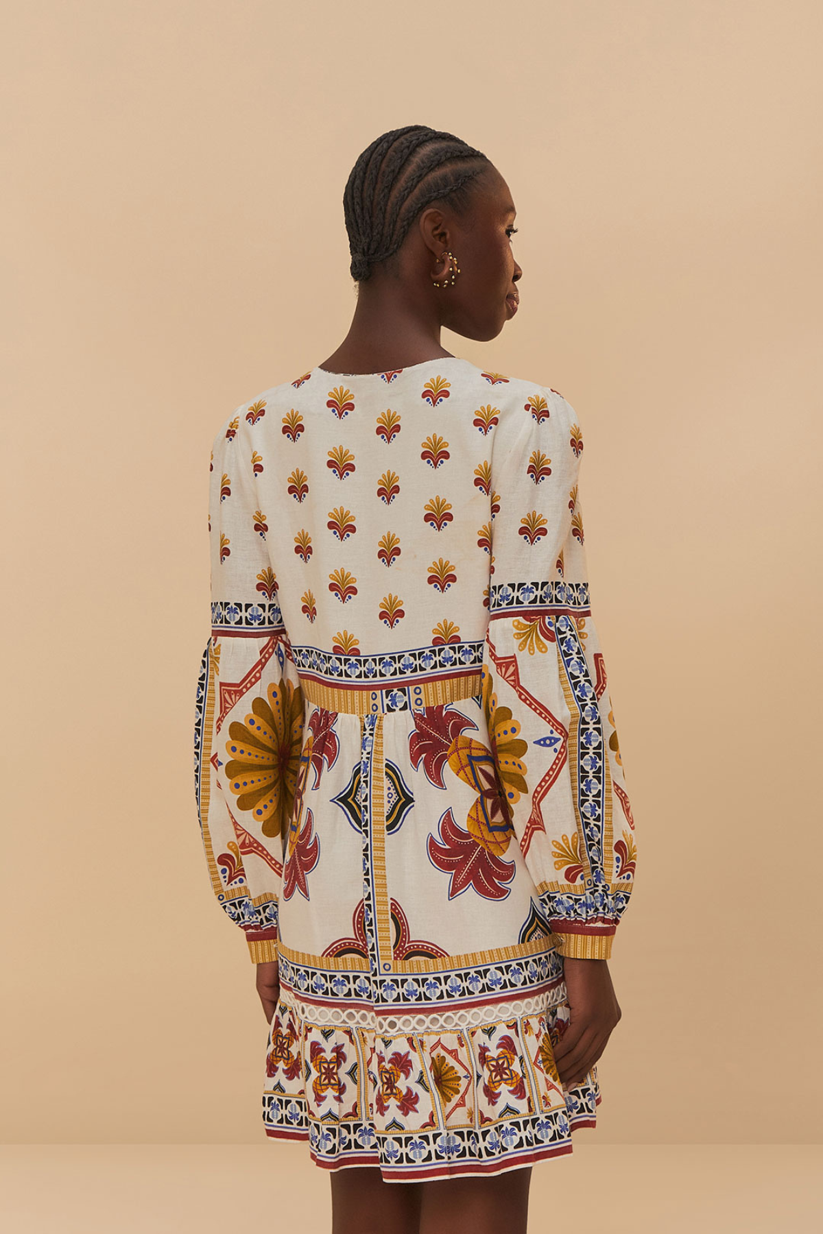 FARM RIO | MARYS TILES MINI DRESS