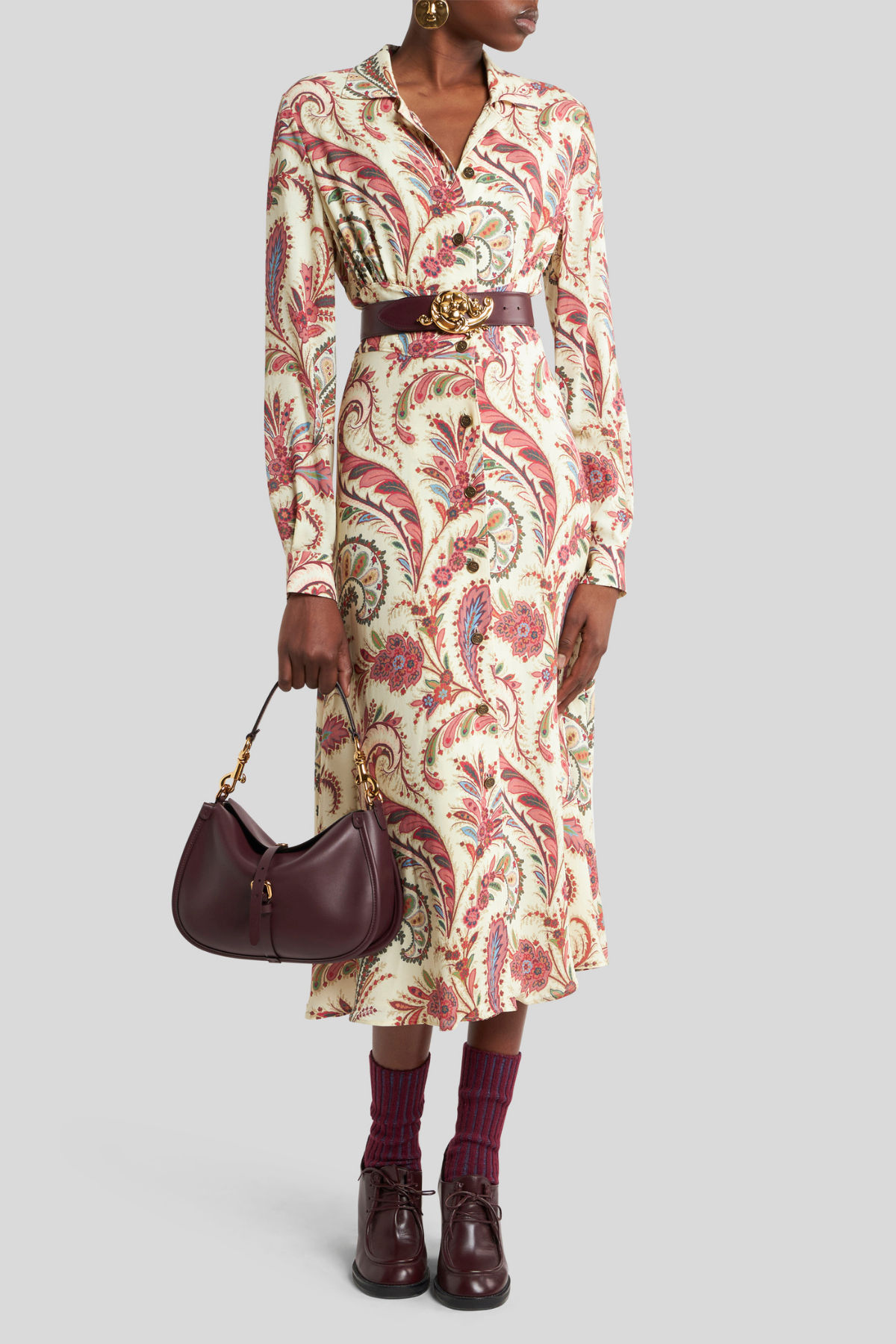 ETRO | Neutral Paisley Dress