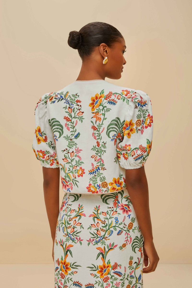 FARM RIO | DELICATE FOREST BLOUSE
