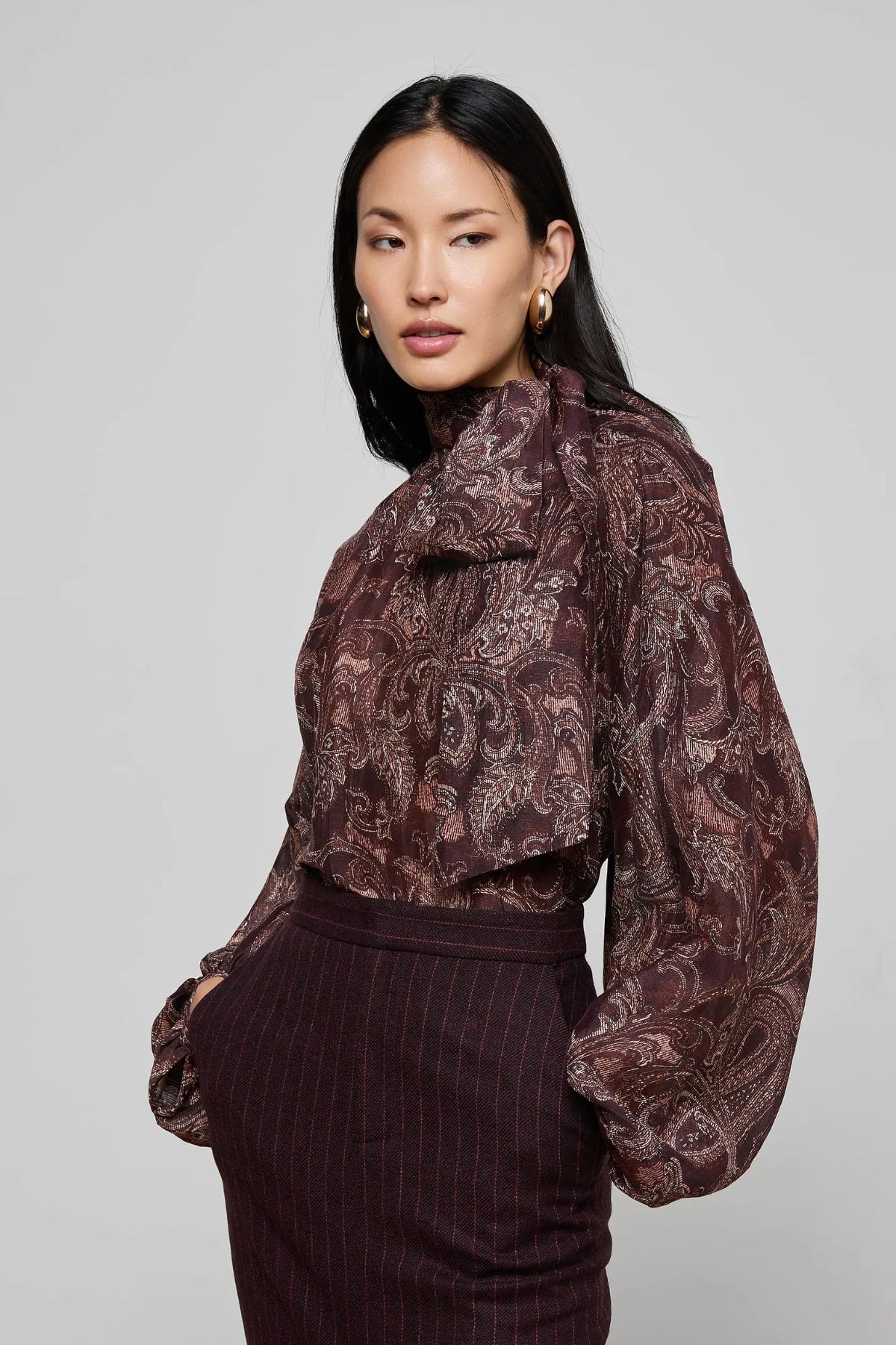 L'AGENCE | RHETT OVERSIZED BLOUSE