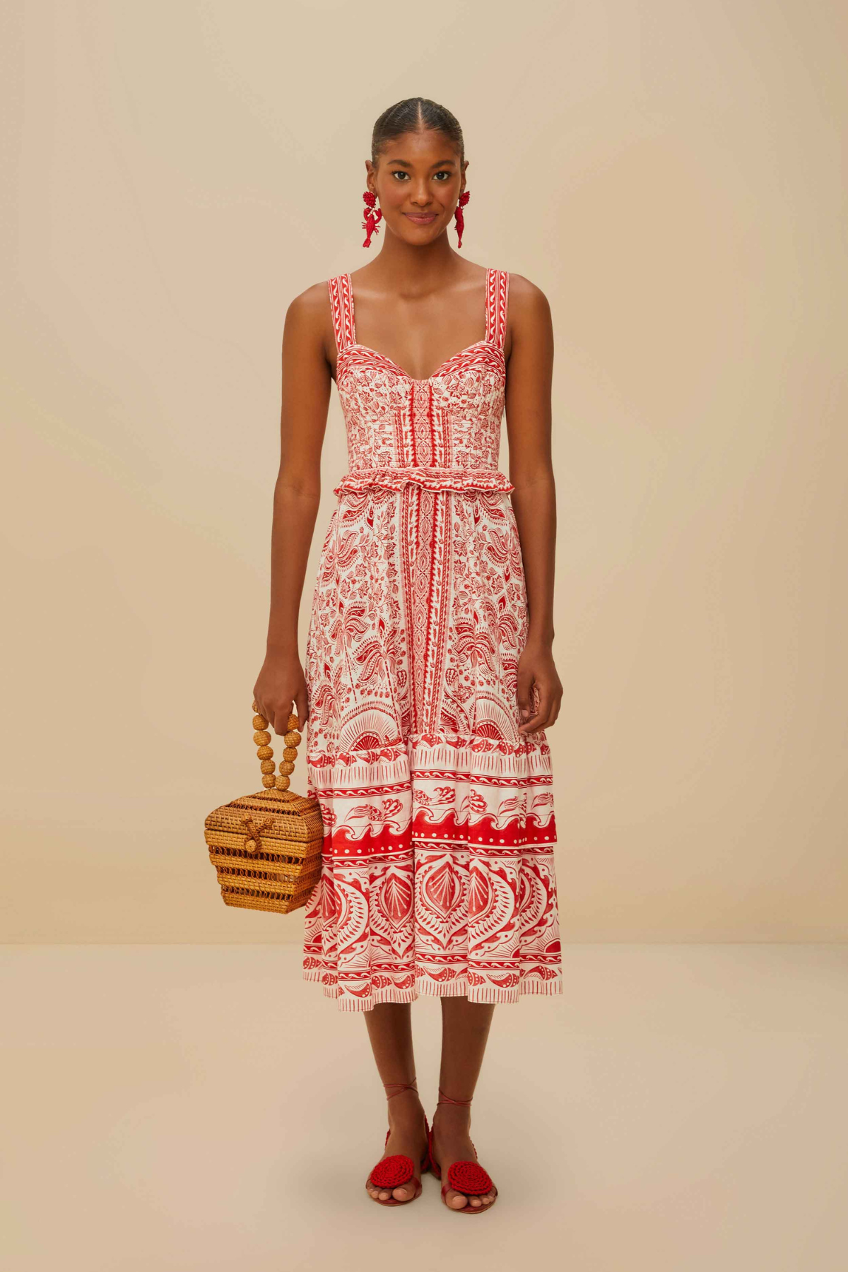 FARM RIO | RIVER RIDE MIDI DRESS