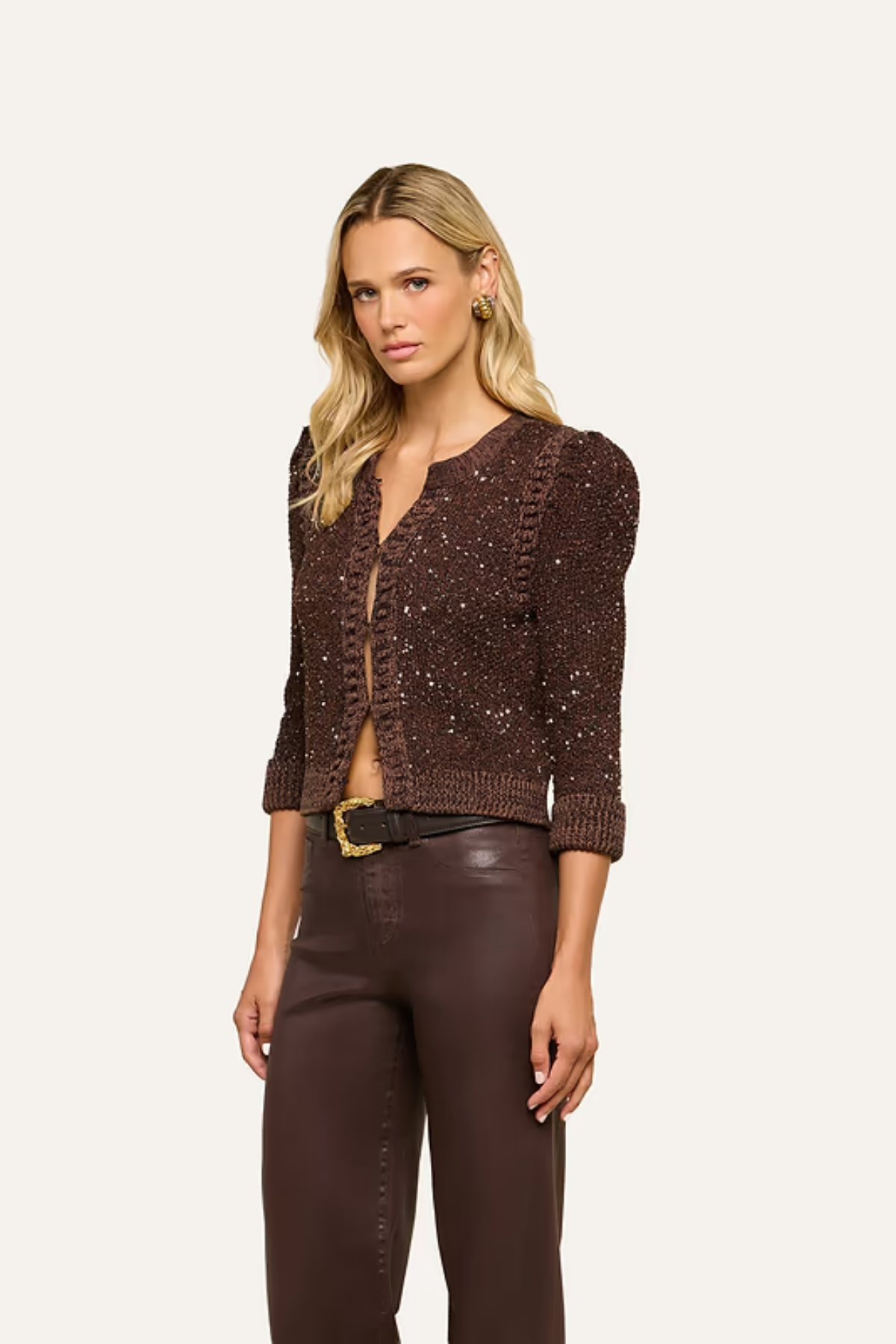L'AGENCE | Thistle Sequined Cardigan