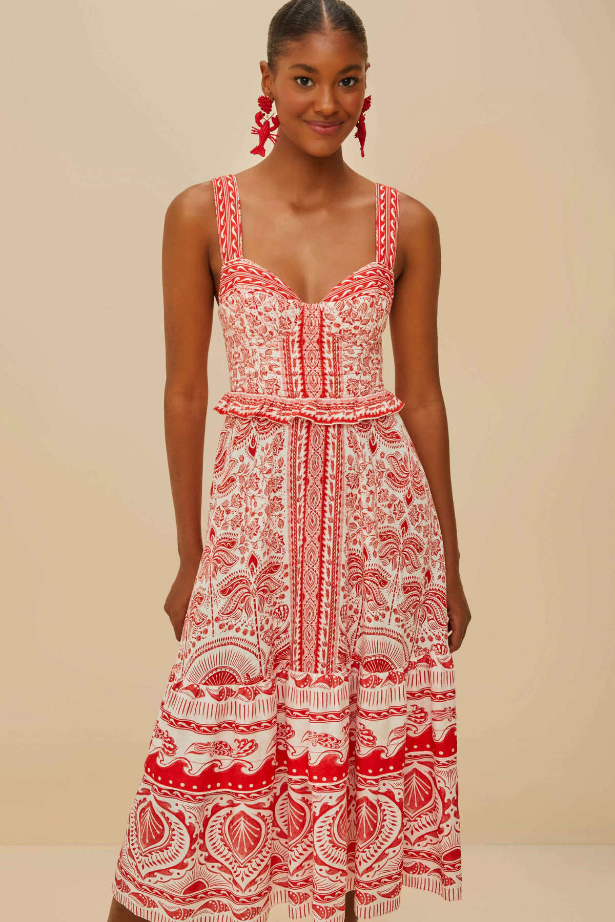 FARM RIO | RIVER RIDE MIDI DRESS