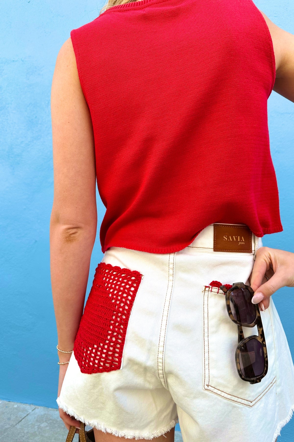 SAVIA | Wide Crochet Short