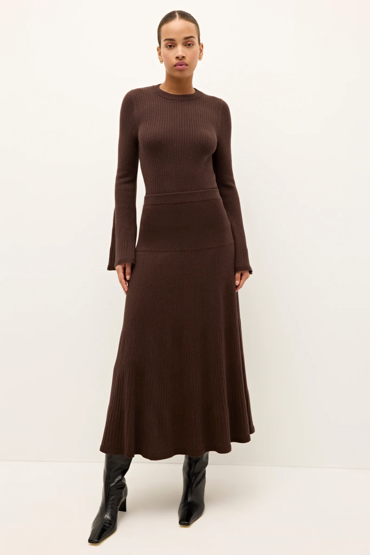 MARIE OLIVER | KAYLAN SKIRT- CACAO