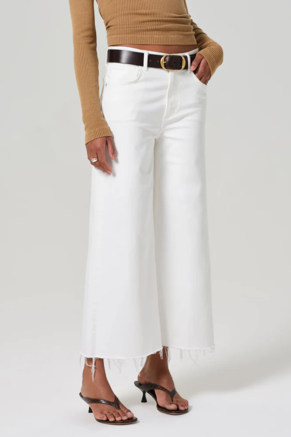 Citizens of Humanity | Lyra Wide Leg Crop-Soft White