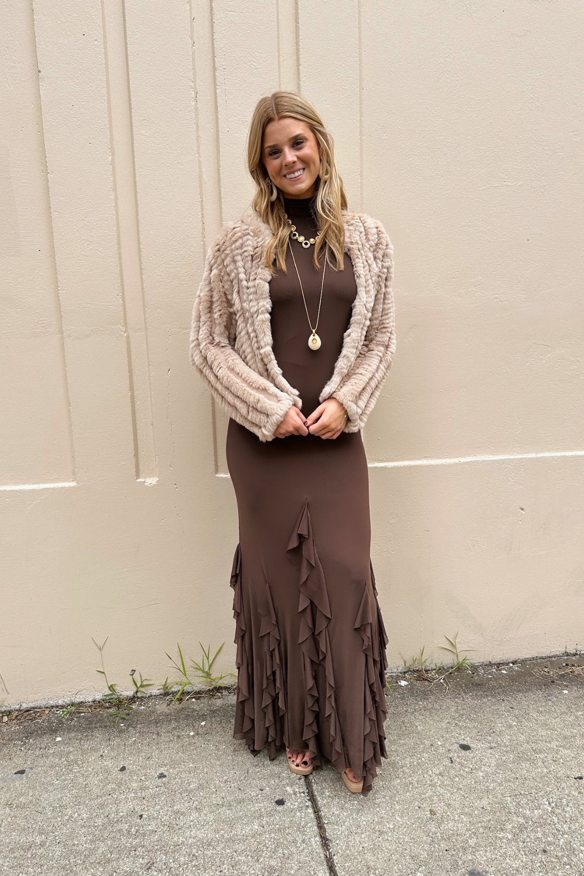ESPECIA | Aneta Chocolate Dress