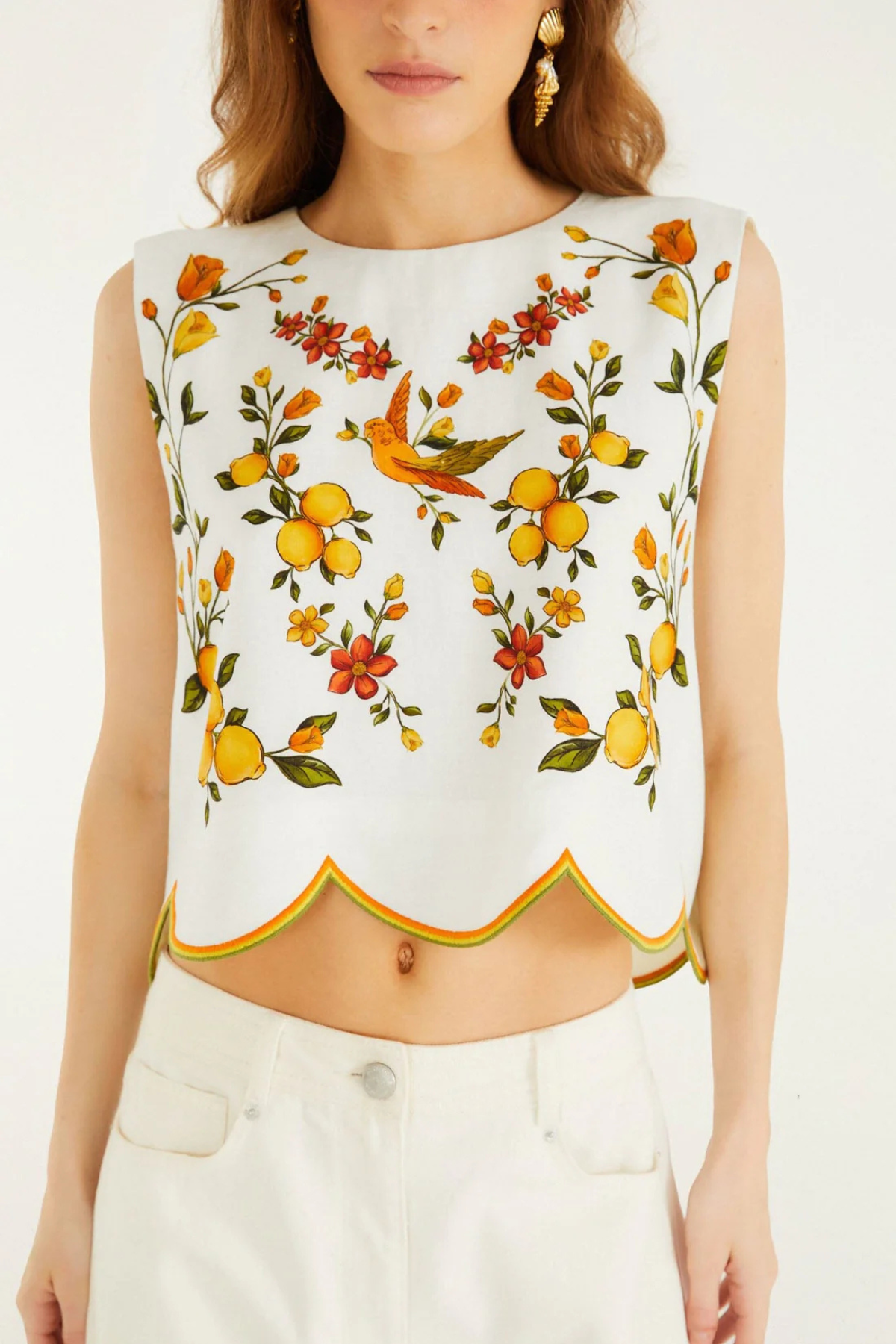 Farm Rio | Lemon Bouquet Blouse