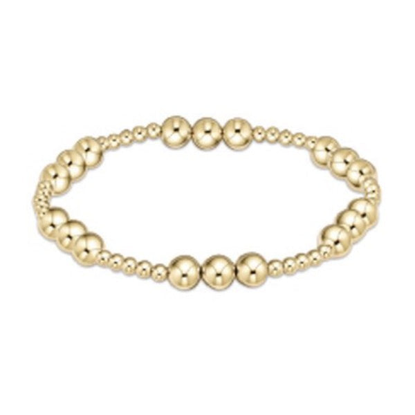 Classic Joy Pattern 6mm Bracelet-Gold
