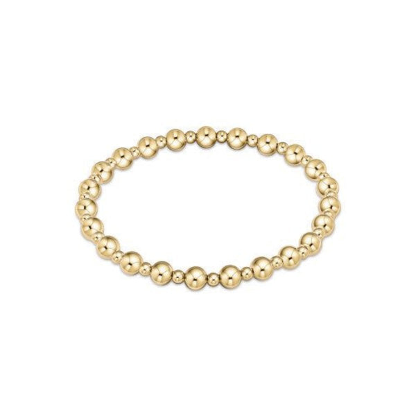 Classic Grateful Pattern 5mm Bracelet-Gold