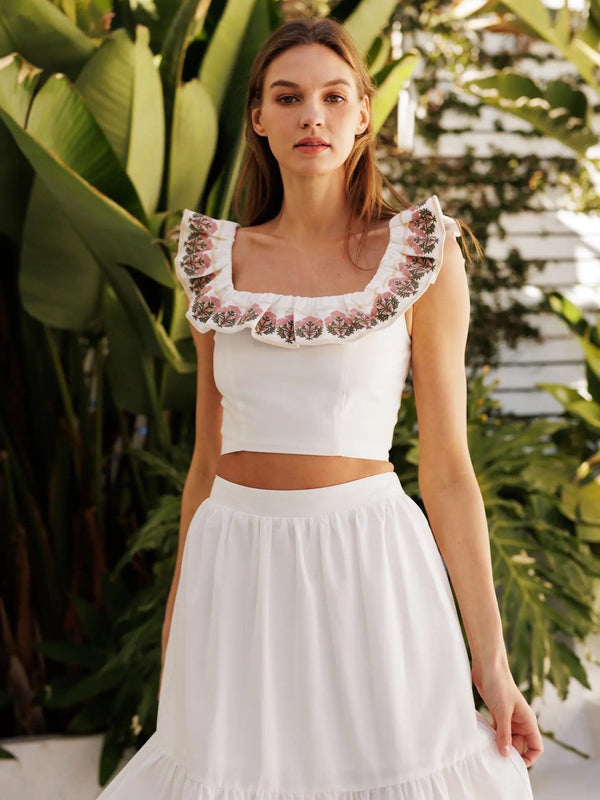 PALOMA EMBROIDERED TOP