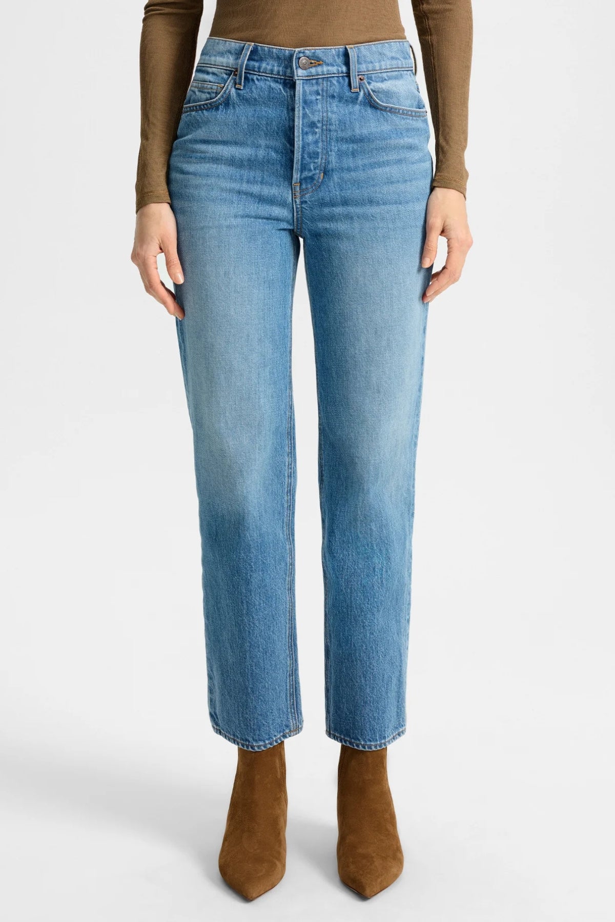 VERONICA BEARD | LEAH MID RISE STRAIGHT LEG