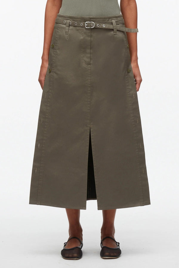 3.1 PHILLIP LIM |  UTILITY SKIRT W BUTTONS