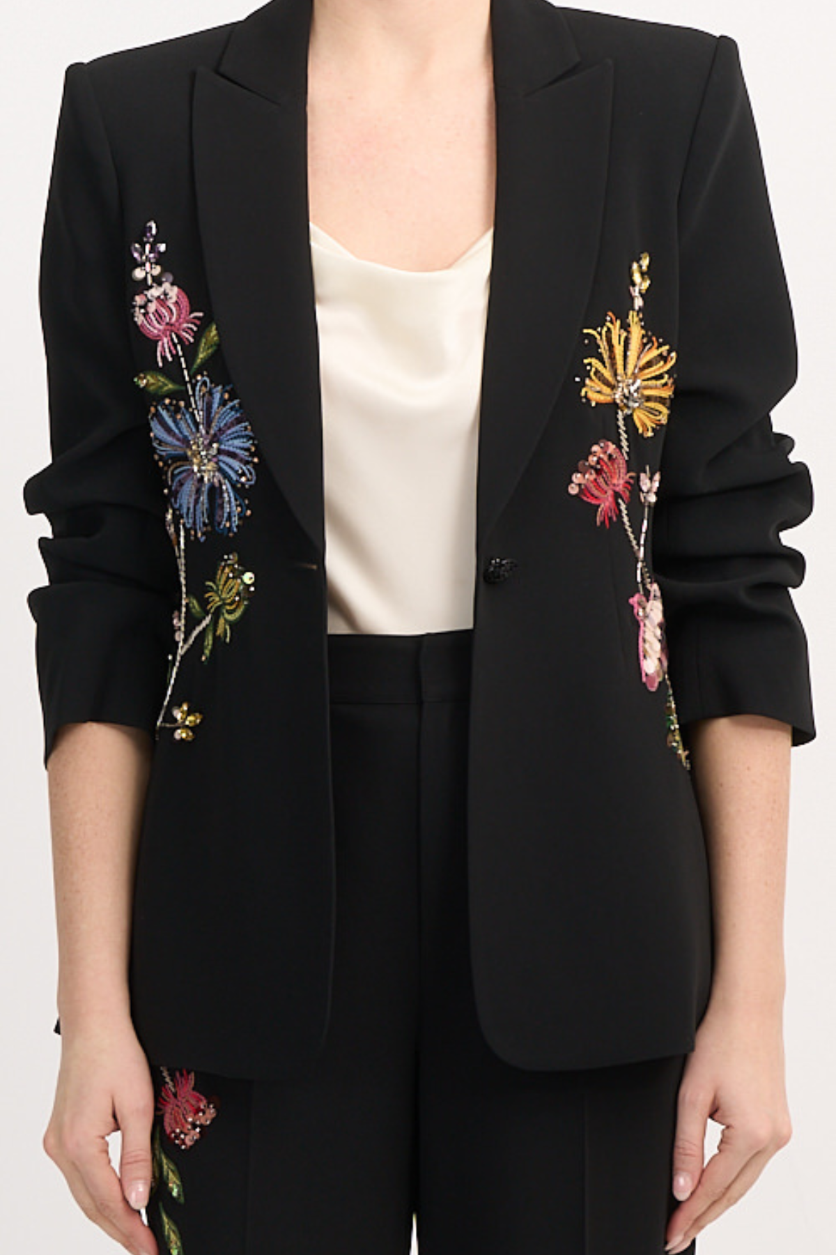 Floral Mixed Media Cheyenne Blazer