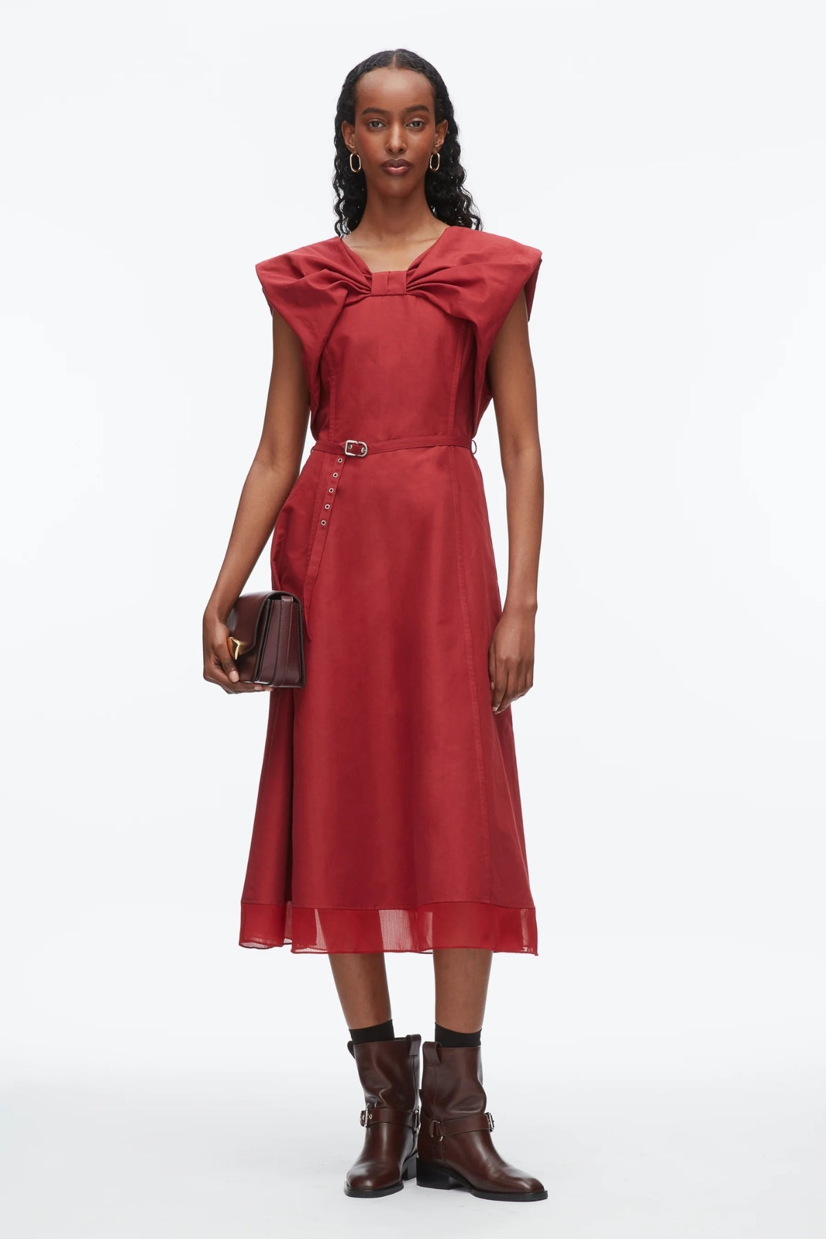 PHILLIP LIM | BOW DRESS WITH BELT
