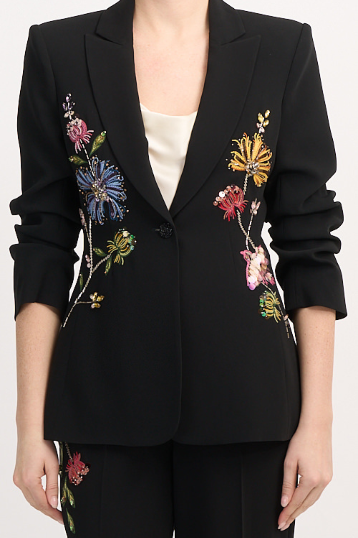 Floral Mixed Media Cheyenne Blazer
