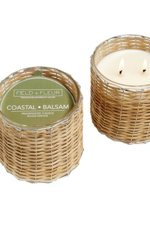 Coastal Balsam 12 oz Handwoven Candle