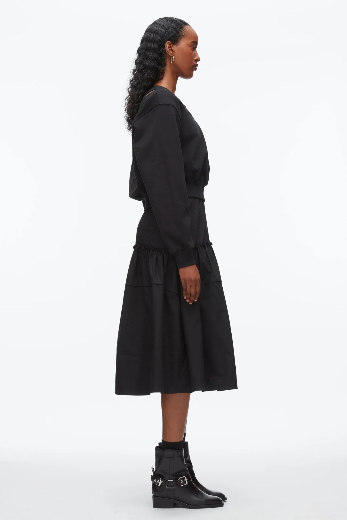 PHILLIP LIM | DOUBLE LAYER COMBO DRESS