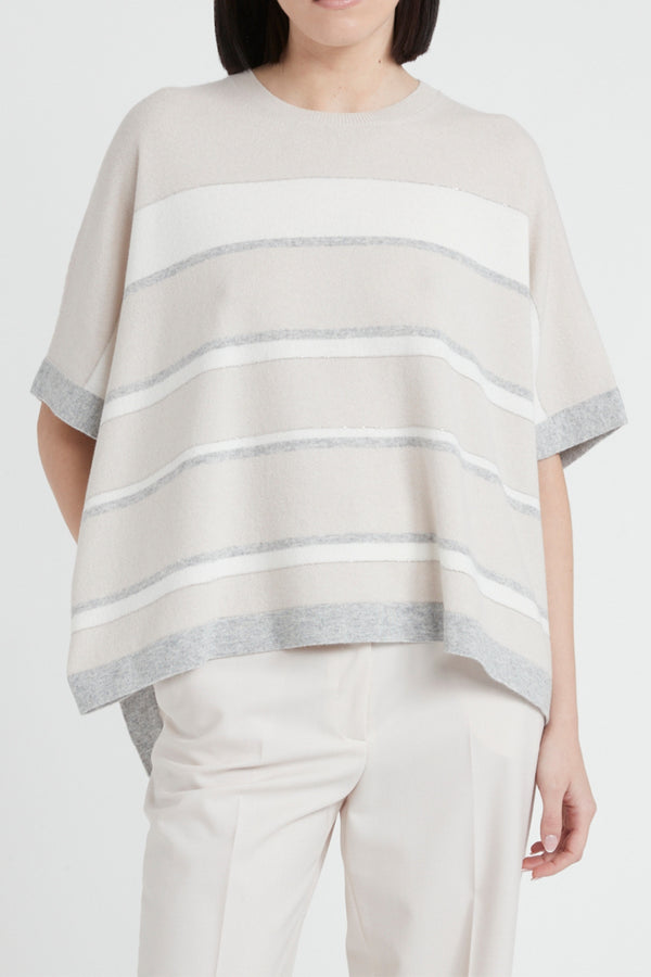 Peserico | Knitted Wool Silk Cashmere Cape