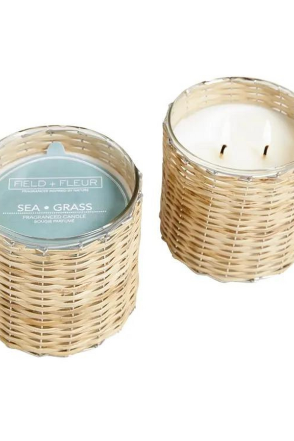 Sea Grass 12 oz Handwoven Candle