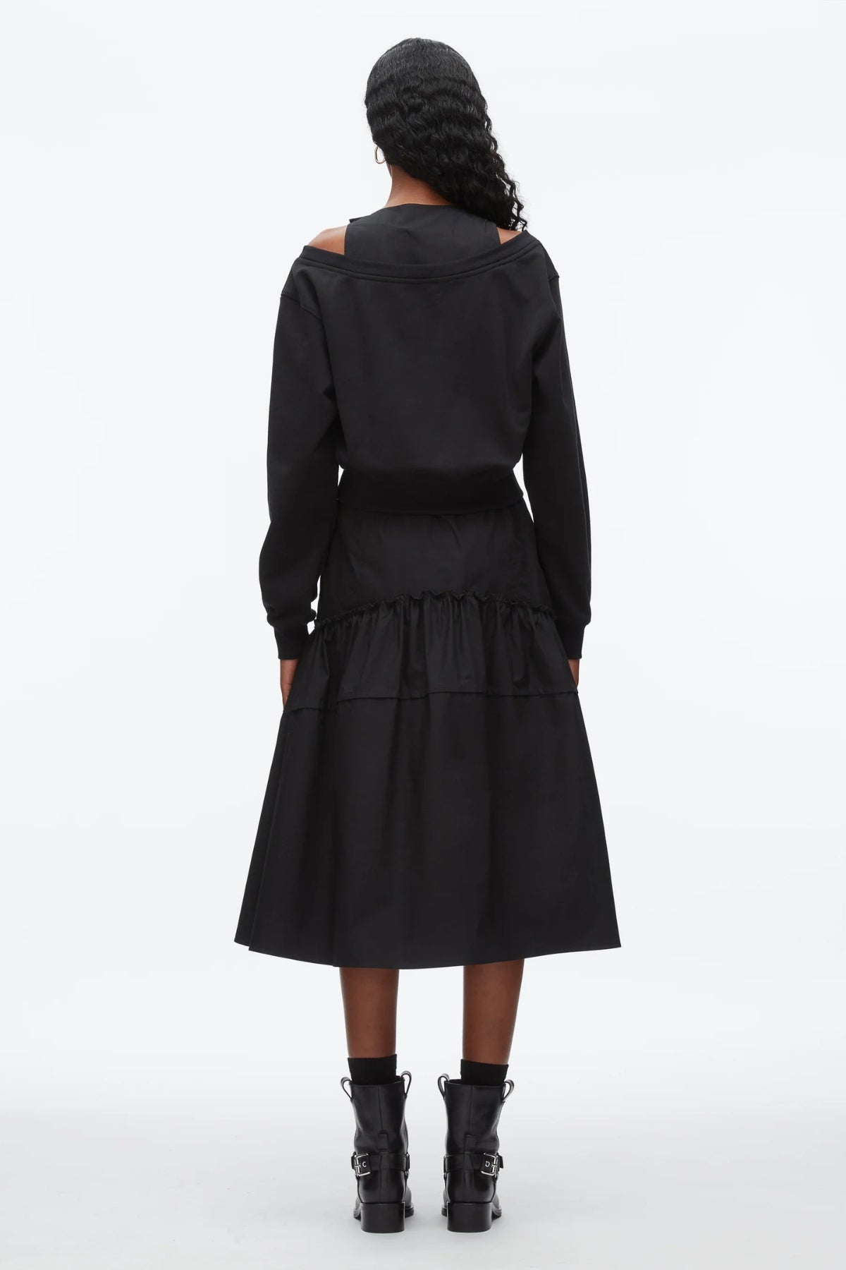 PHILLIP LIM | DOUBLE LAYER COMBO DRESS