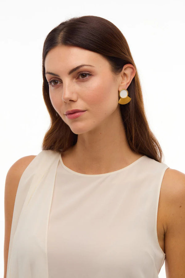 BRACKISH | ACKLINS LARGE FAN EARRING