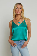 L'AGENCE | GABRIELLA SILK CAMI-JADE