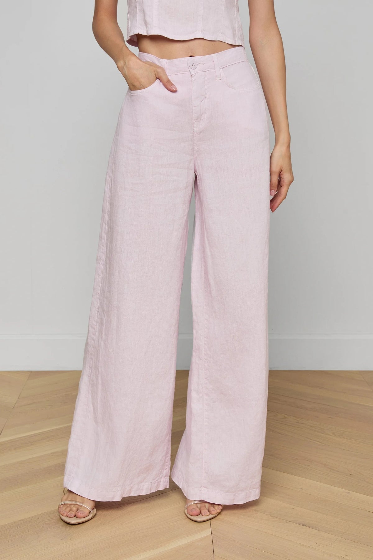 L'AGENCE | AMARA WIDE LEG- LILAC
